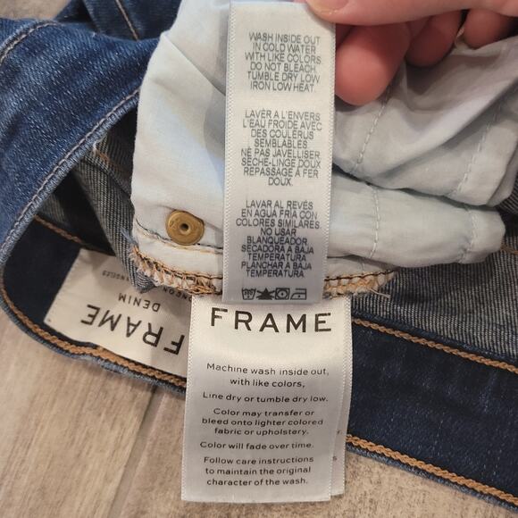 Frame Jeans Women Size 27 Le Skinny de Jeanne Mid-Rise Cropped Capri Denim - Picture 8 of 8